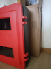Kotak pemadam api kabinet plastik merah untuk alat pemadam api berganda, saiz 715x540x270mm