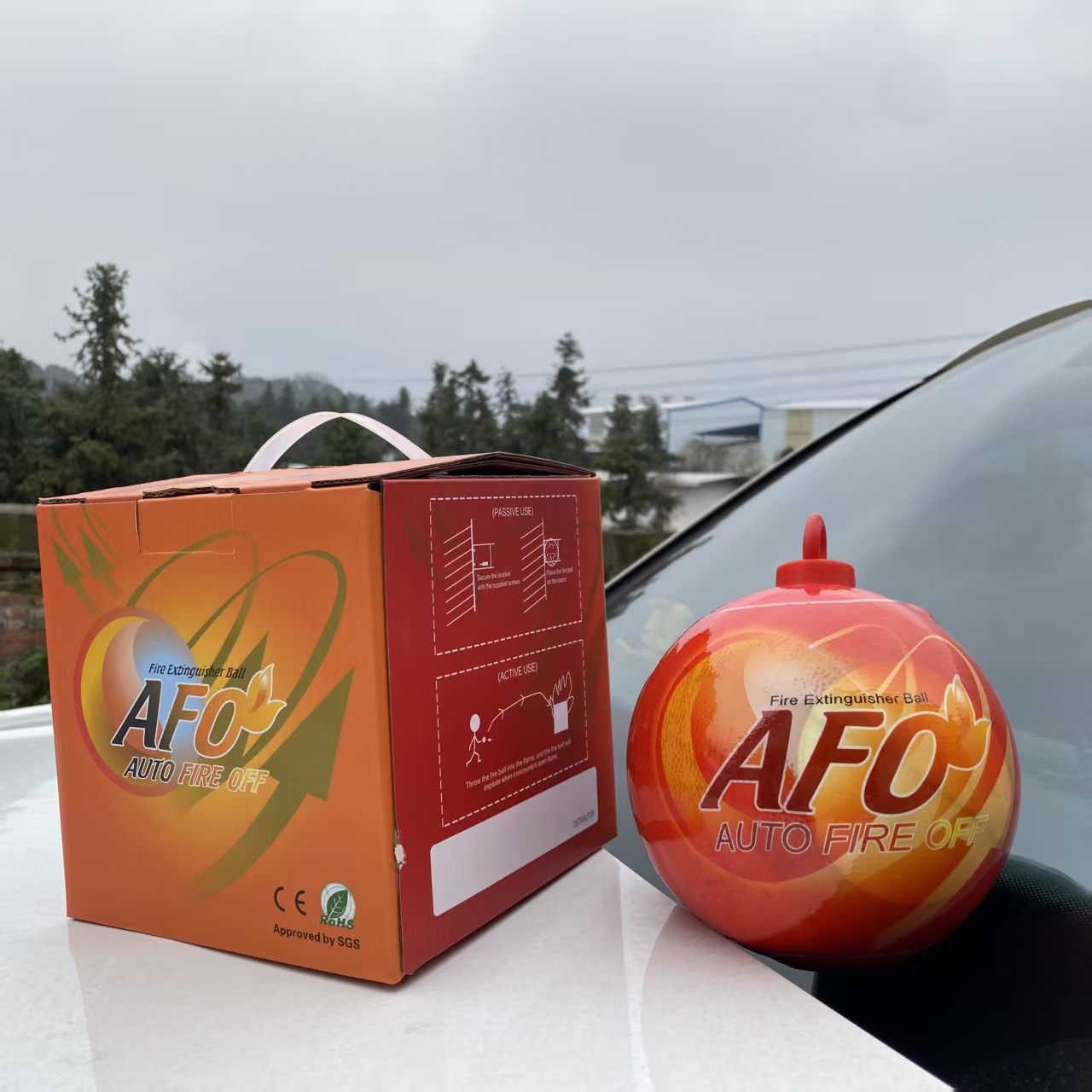 1.3kg bola pemadam api automatik, pengaktifan mudah