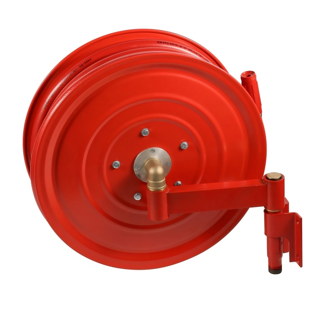 19mm*30m Fire Hose Reel dengan Nozzle Swing Repred Hose Rema