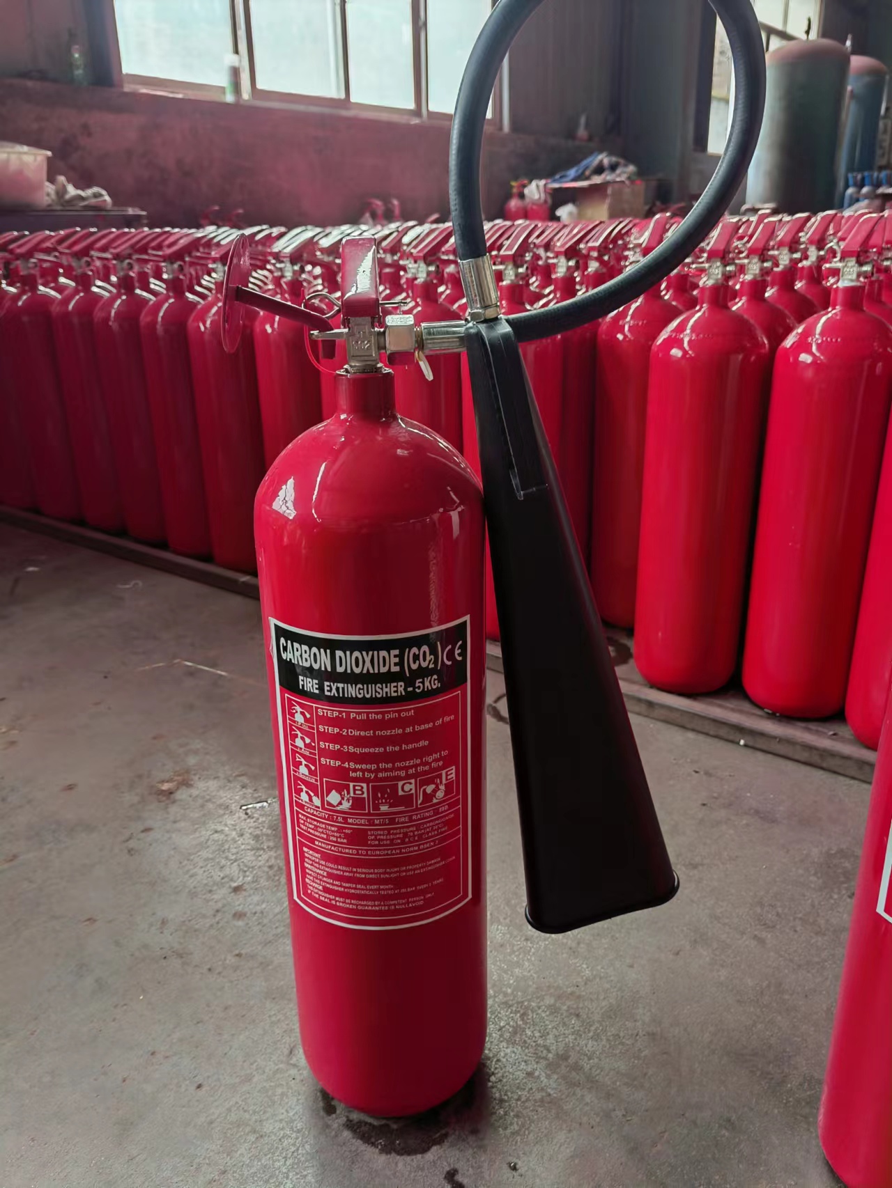 Borong 5kg Portable CO2 Carbon Dioxide Fire Extinguisher untuk Ghana