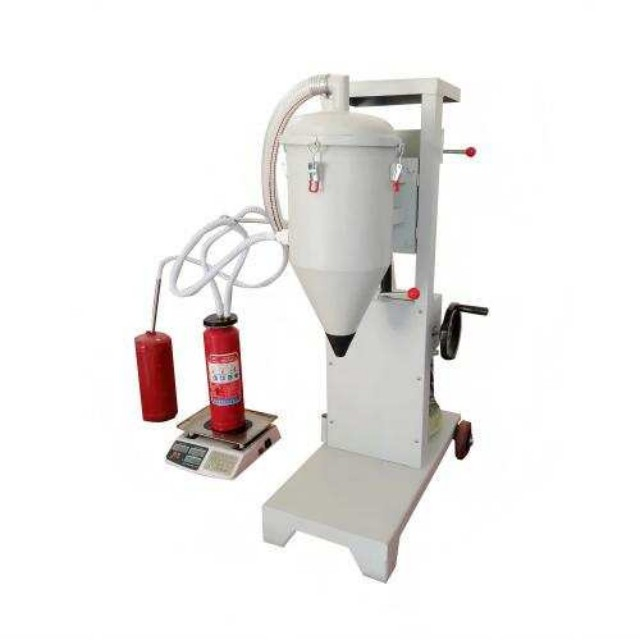 CE Meluluskan Mesin Pengisian Semula Pemadam Api Serbuk Kimia Kering Berkelajuan Tinggi Separa Automatik