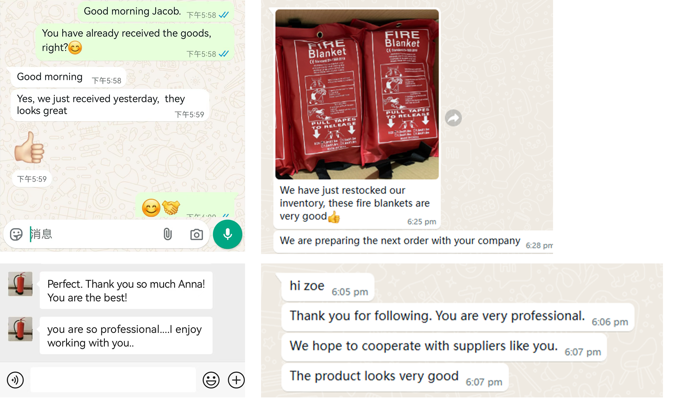 Testimoni Pelanggan mengenai Selimut Api