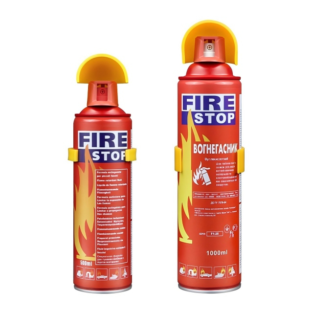 Kenderaan berkualiti tinggi 1000ml Mini Spray Foam Fire Extinguisher Stop Fire 