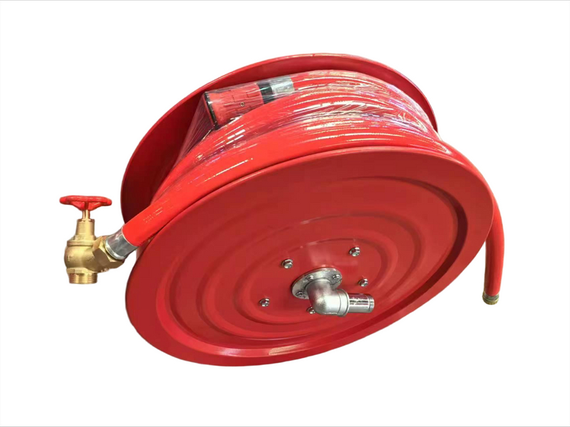 DN19 30m Gaya Saudi Swing Fire Hose Reel Dengan Kabinet