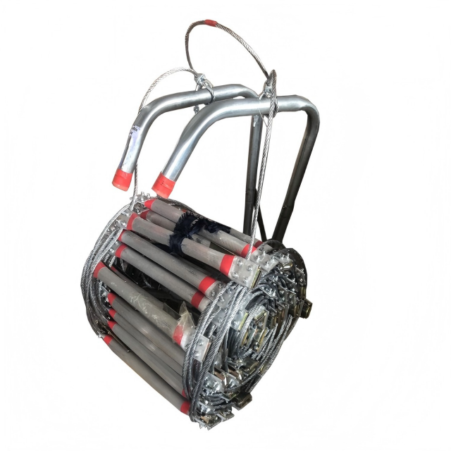 Tangga melarikan diri kebakaran menjimatkan ruang, pelepasan cepat, keselamatan yang boleh dipercayai